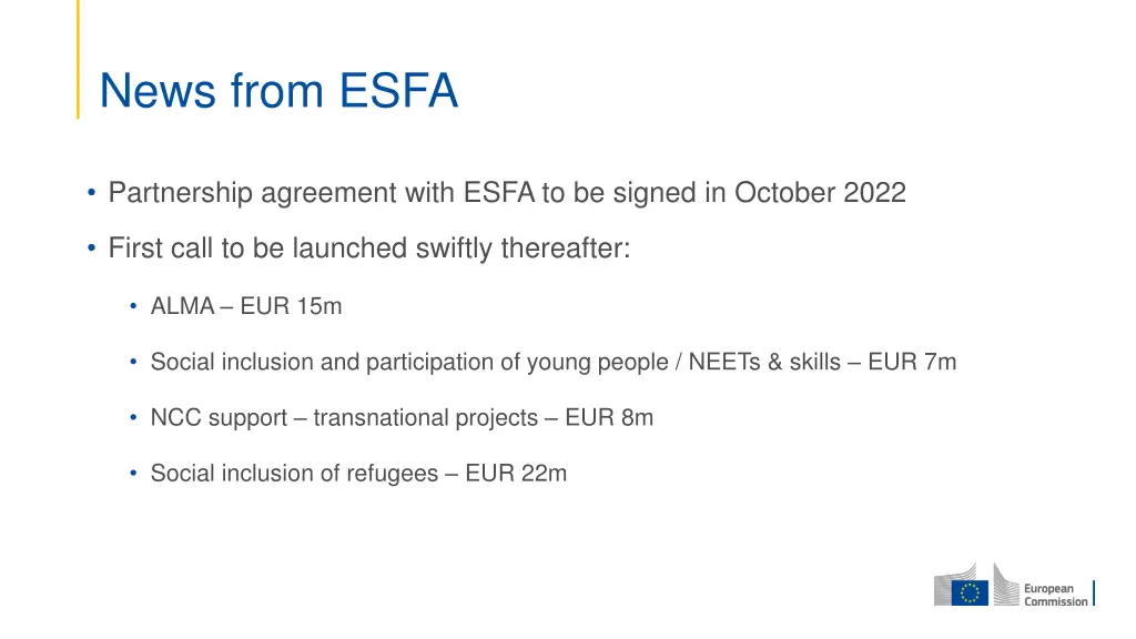 news from esfa