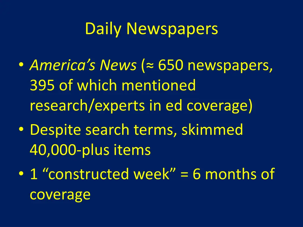 daily newspapers