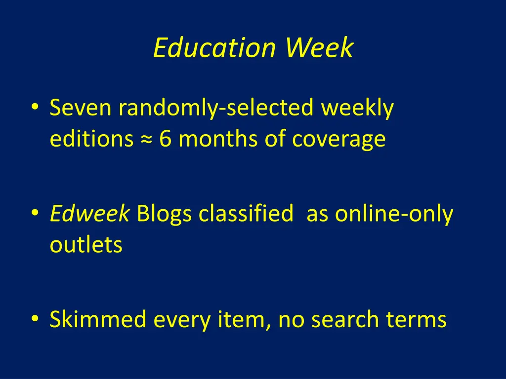 education week