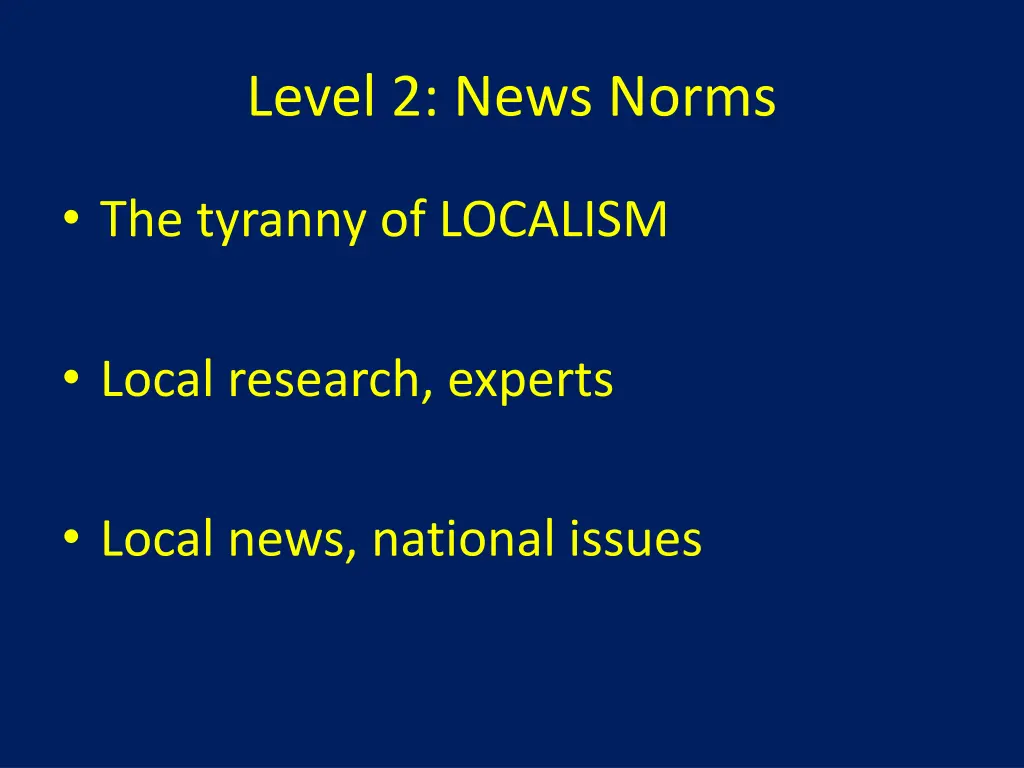 level 2 news norms