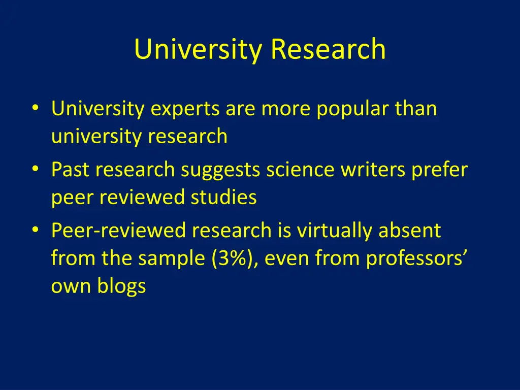 university research