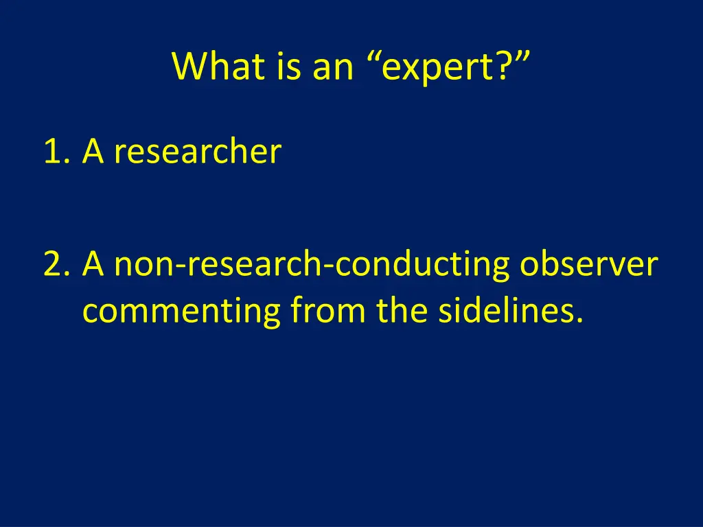 what is an expert