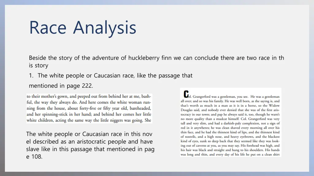 race analysis