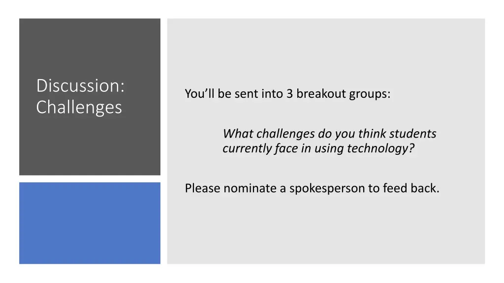 discussion challenges