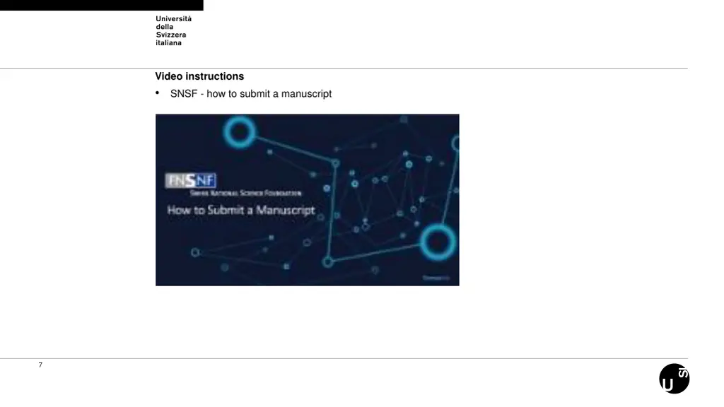 video instructions snsf how to submit a manuscript