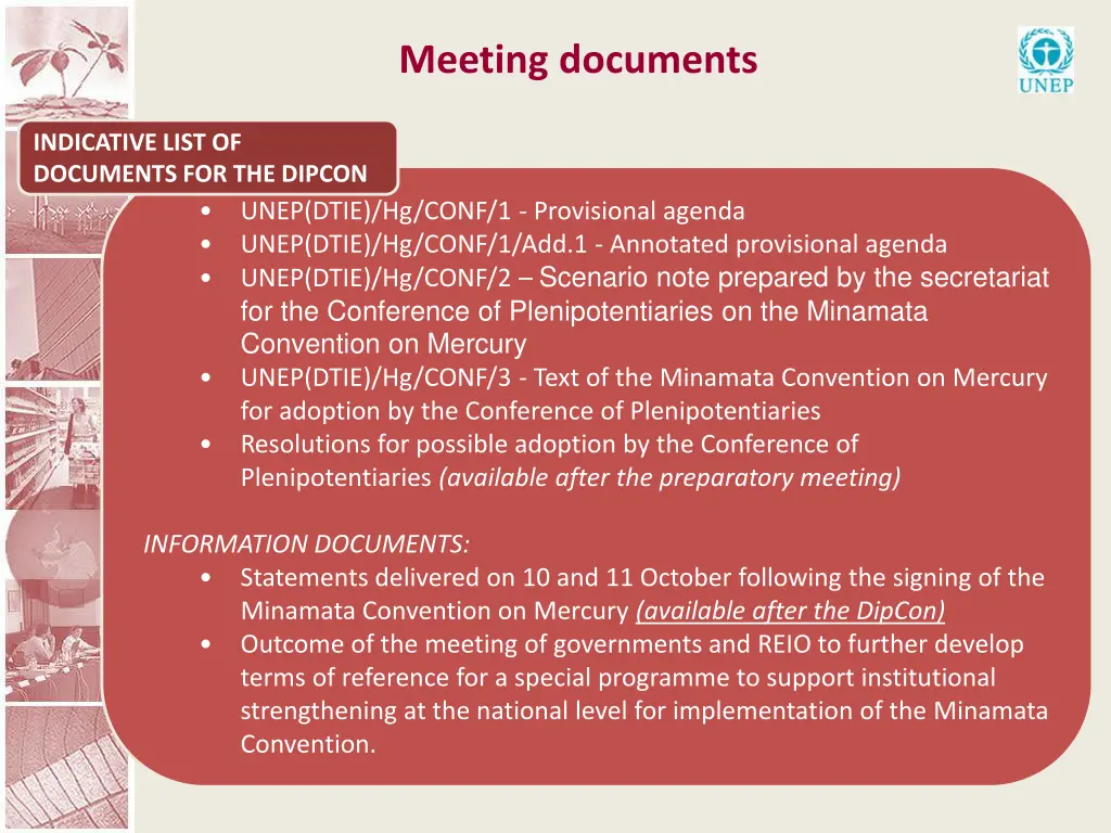 meeting documents