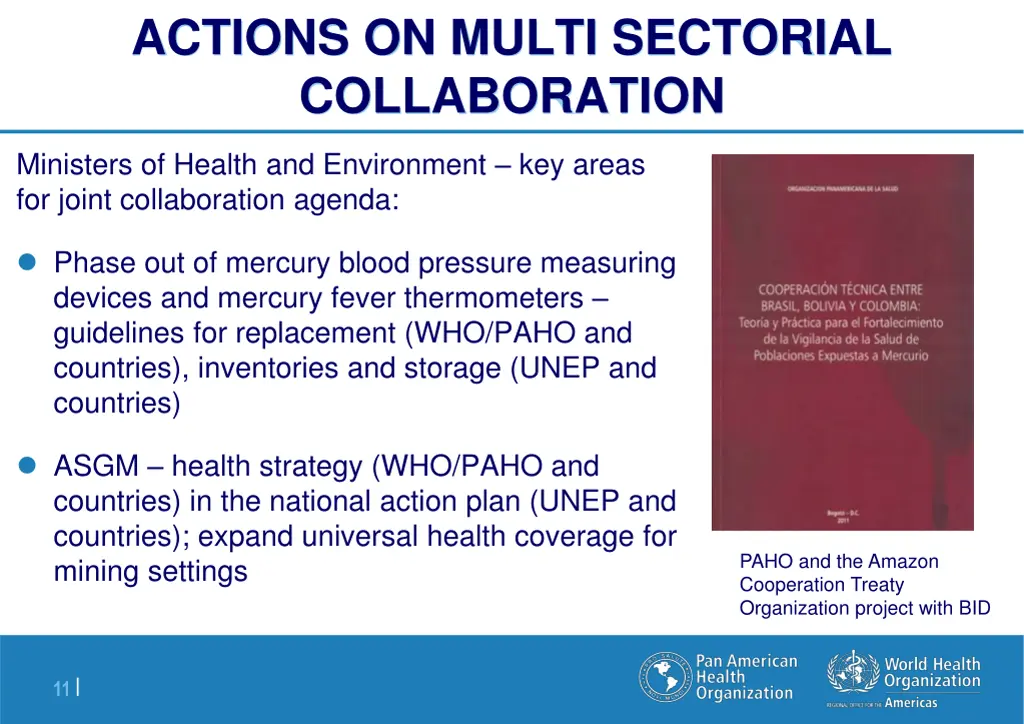 actions on multi sectorial collaboration