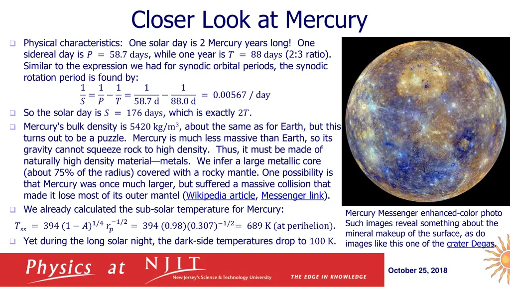 closer look at mercury