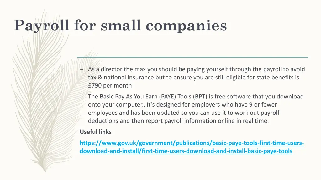 payroll for small companies