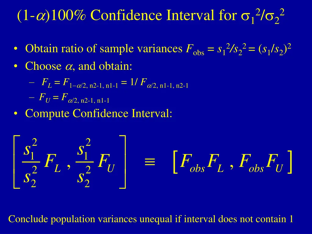 1 a 100 confidence interval for 12 22