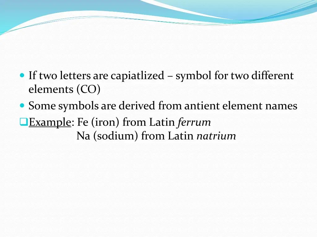 if two letters are capiatlized symbol