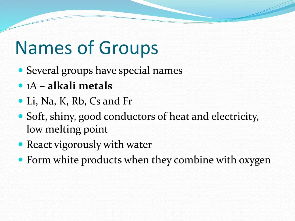 names of groups