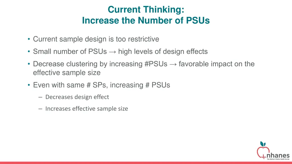 current thinking increase the number of psus