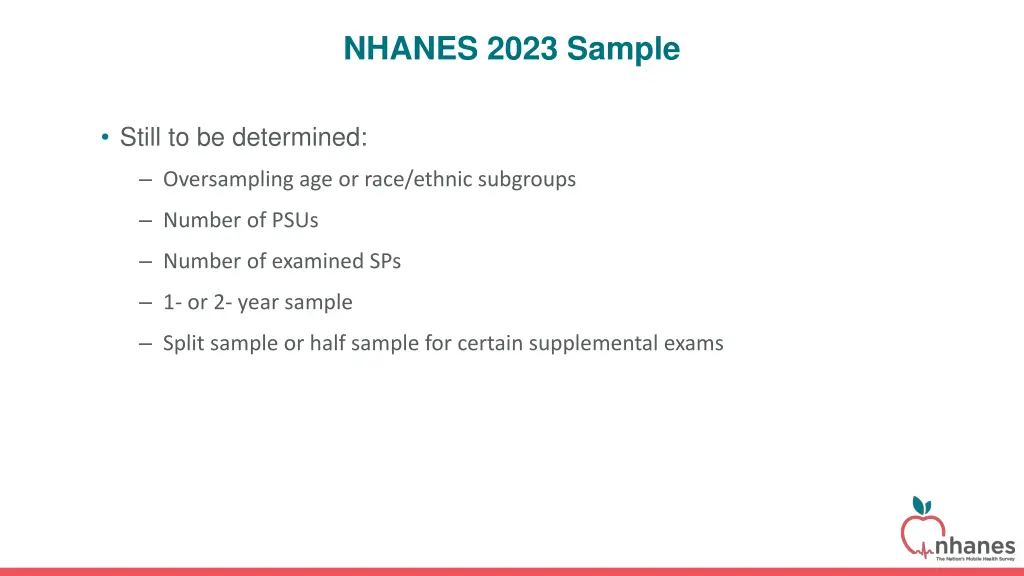 nhanes 2023 sample