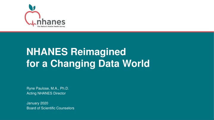 nhanes reimagined for a changing data world