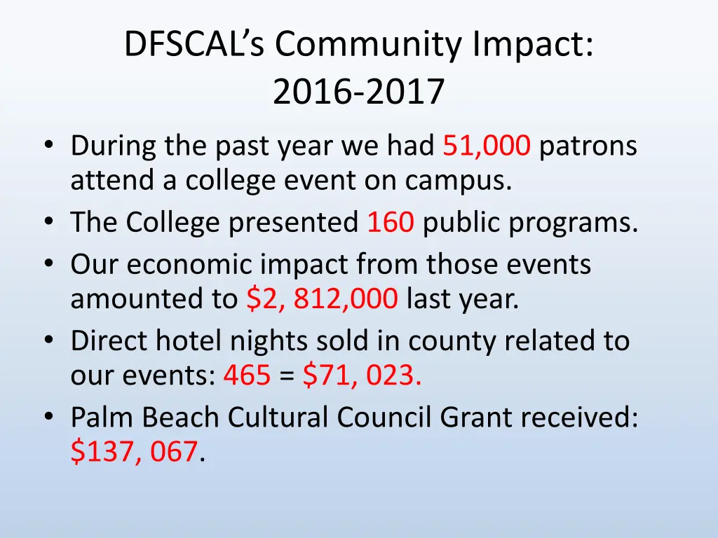 dfscal s community impact 2016 2017 during