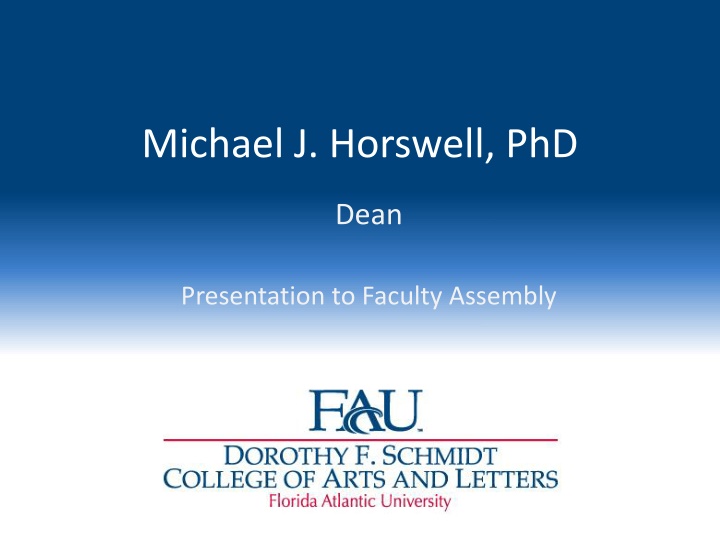 michael j horswell phd