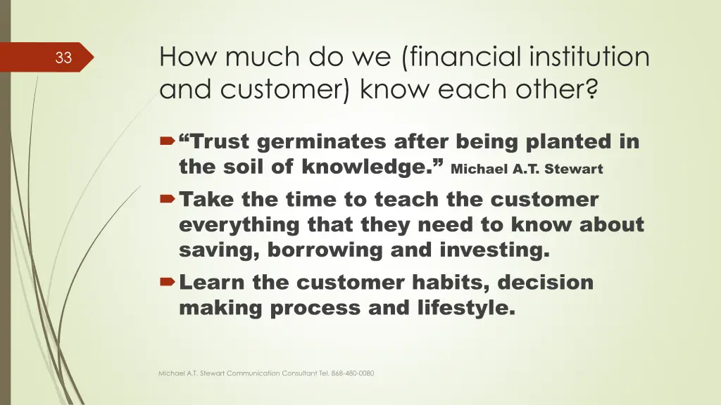 how much do we financial institution and customer