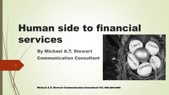 human side to financial services