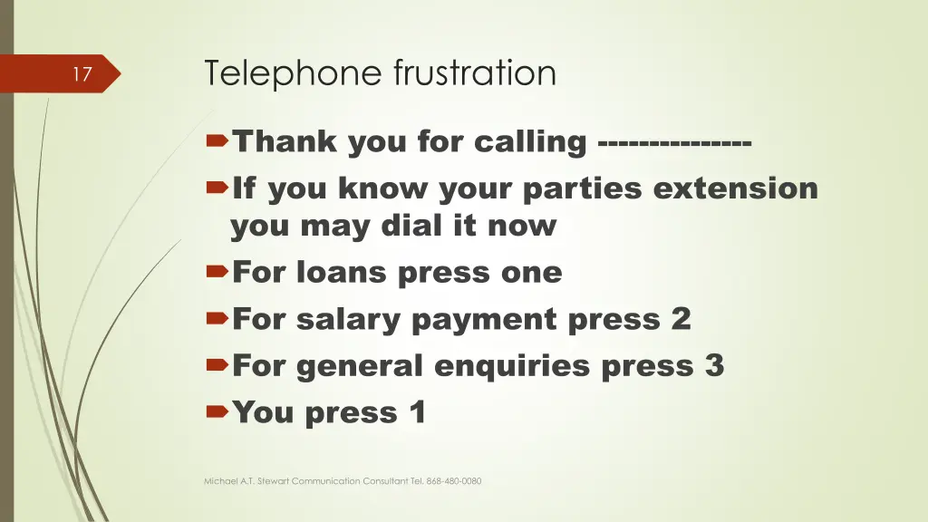 telephone frustration