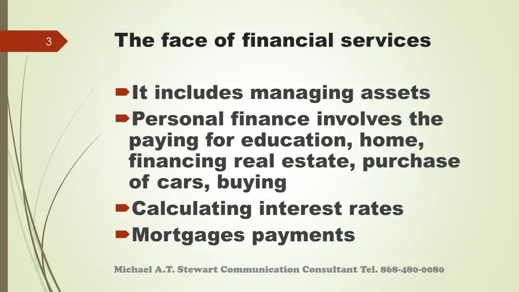 the face of financial services 1