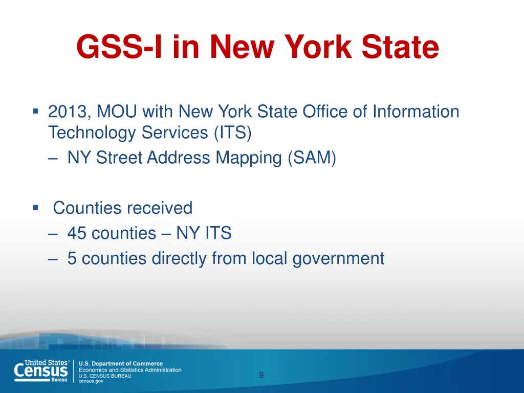 gss i in new york state