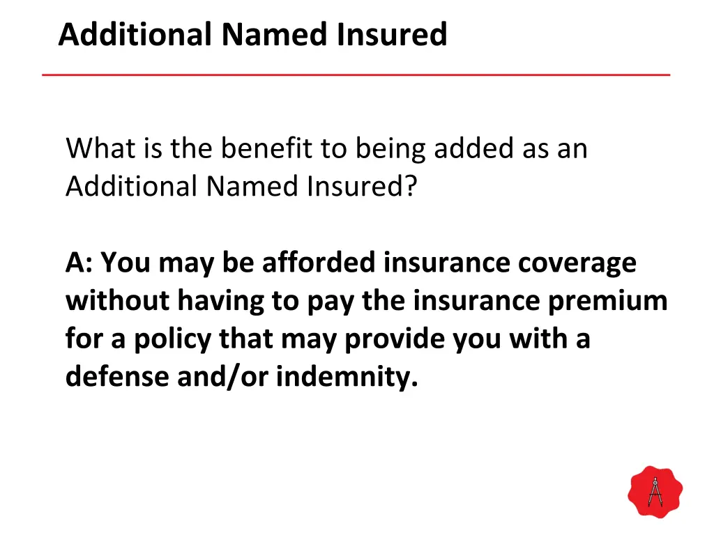 additional named insured 1