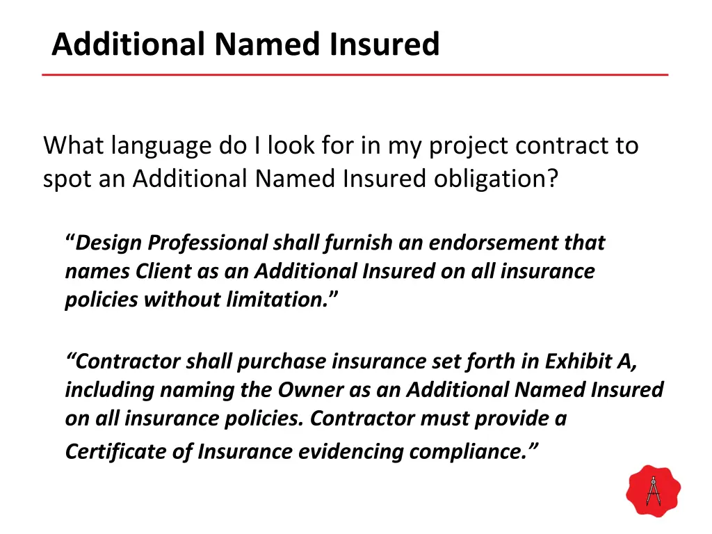 additional named insured 2