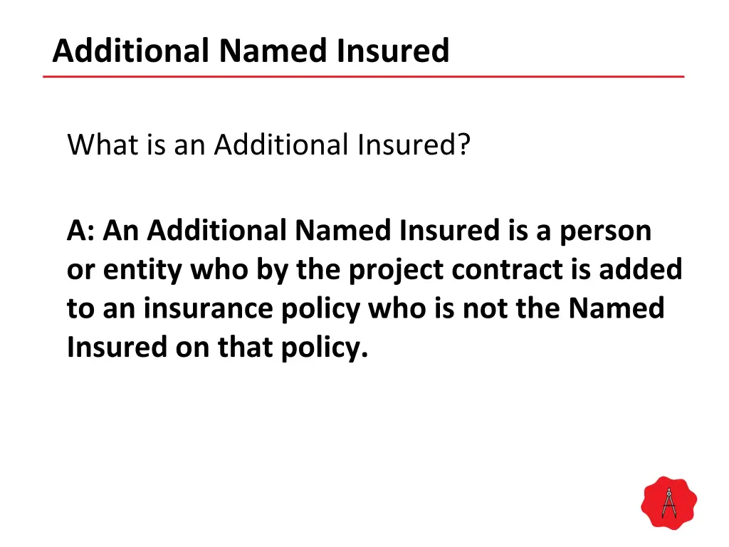 additional named insured