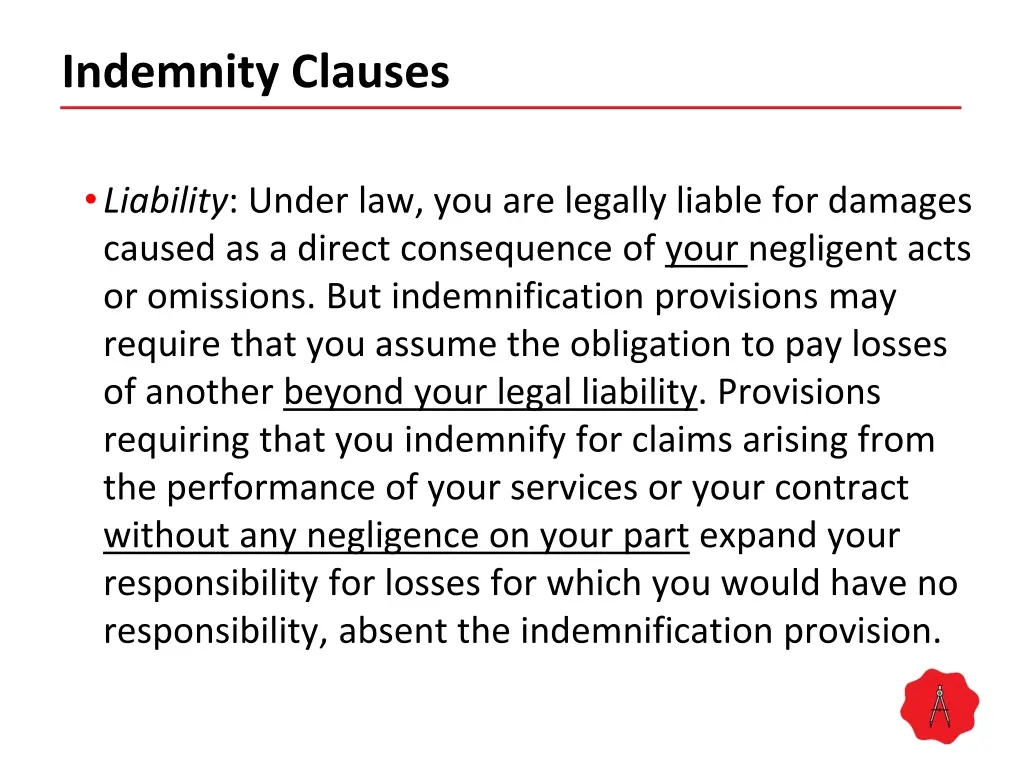 indemnity clauses 2