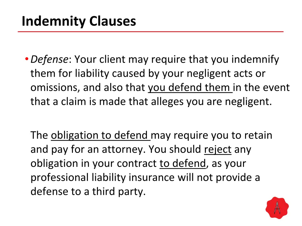 indemnity clauses 3