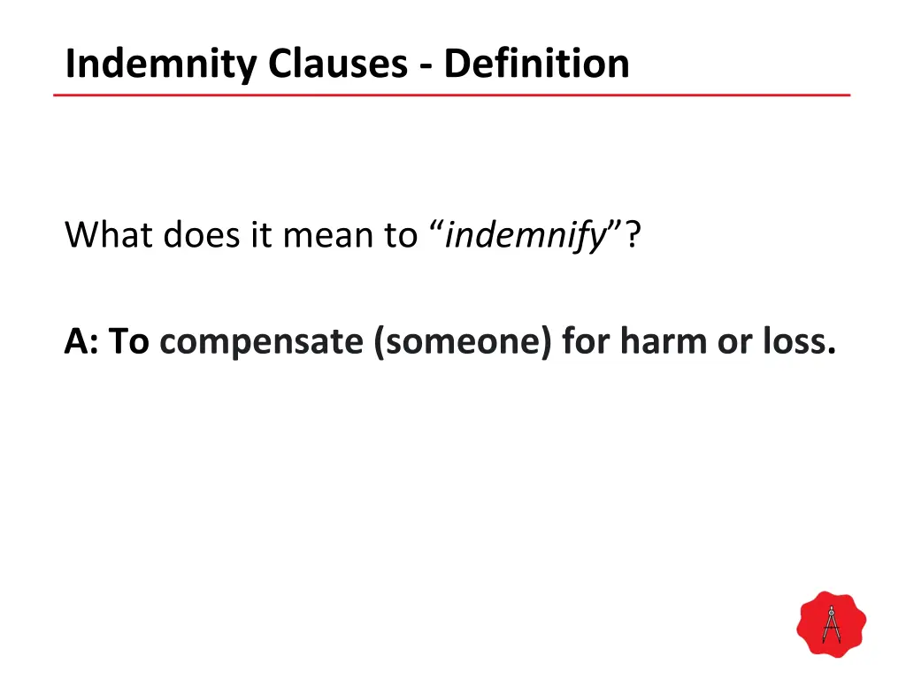 indemnity clauses definition