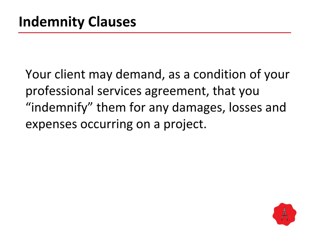 indemnity clauses