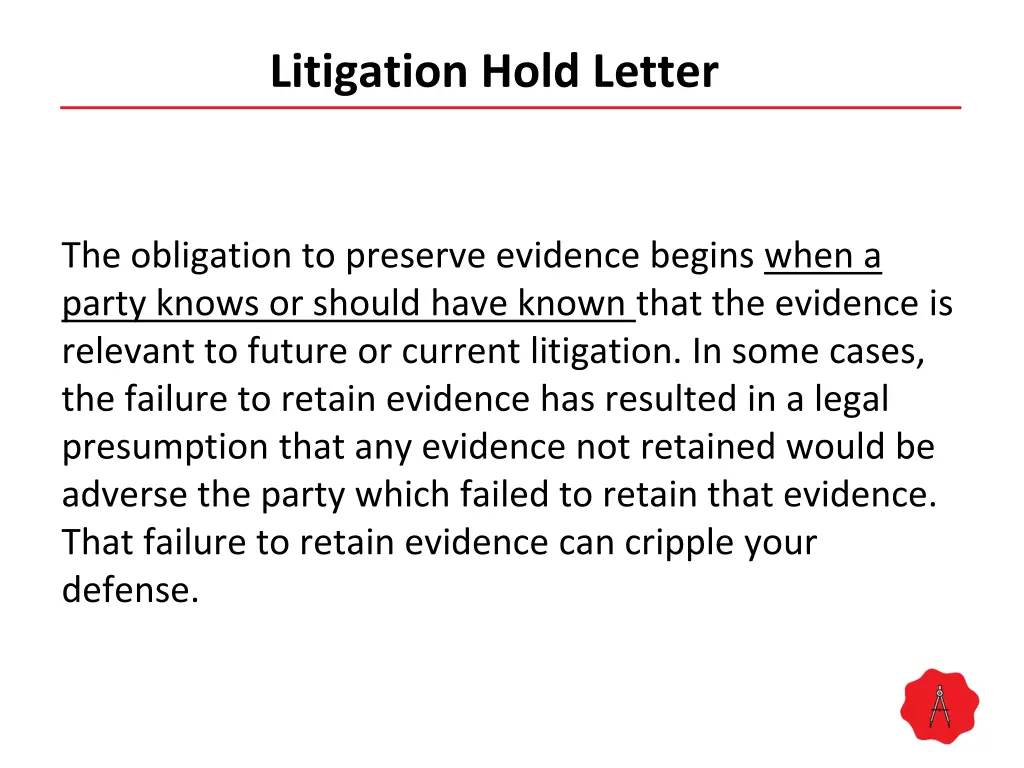 litigation hold letter 1