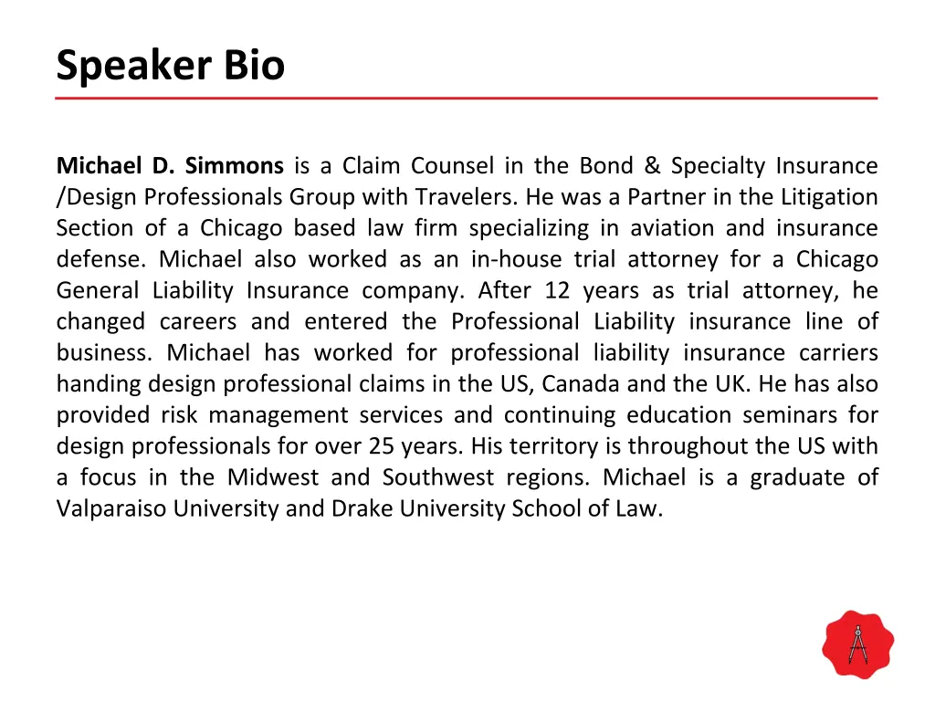 speaker bio