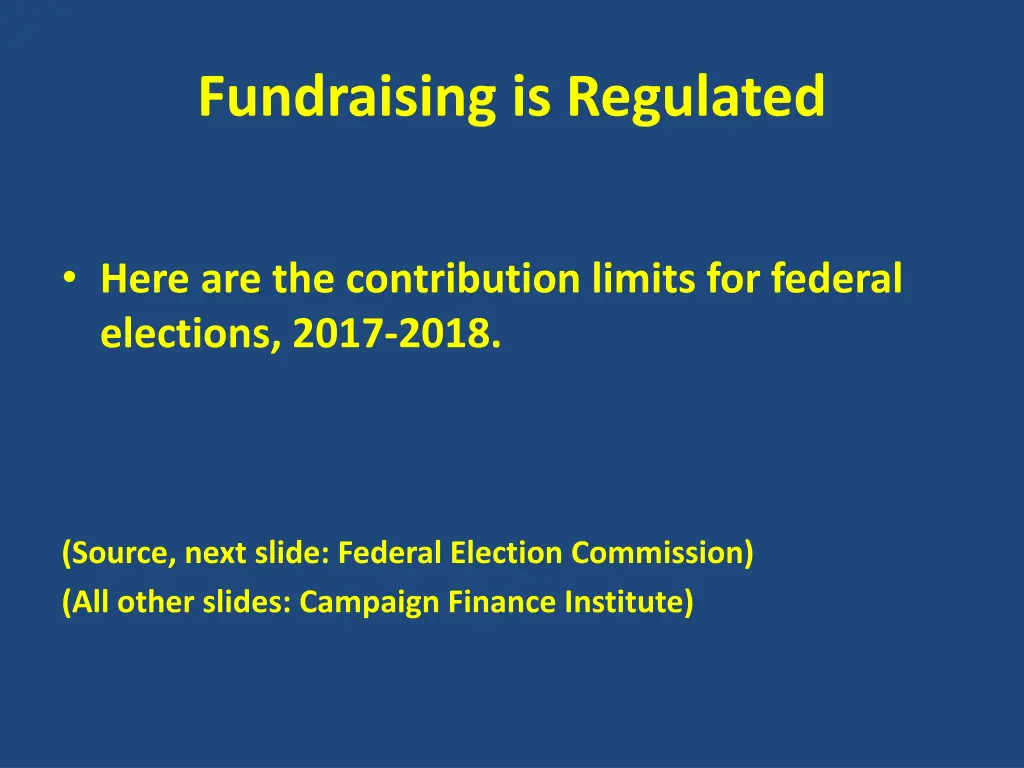 fundraising is regulated