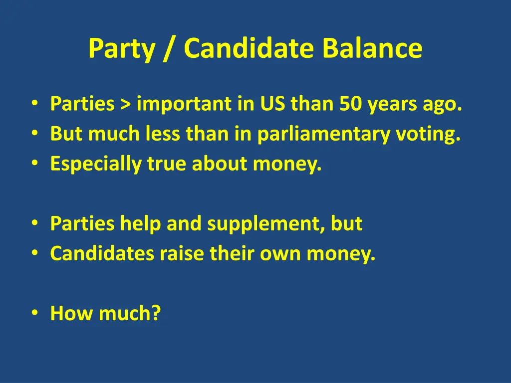 party candidate balance