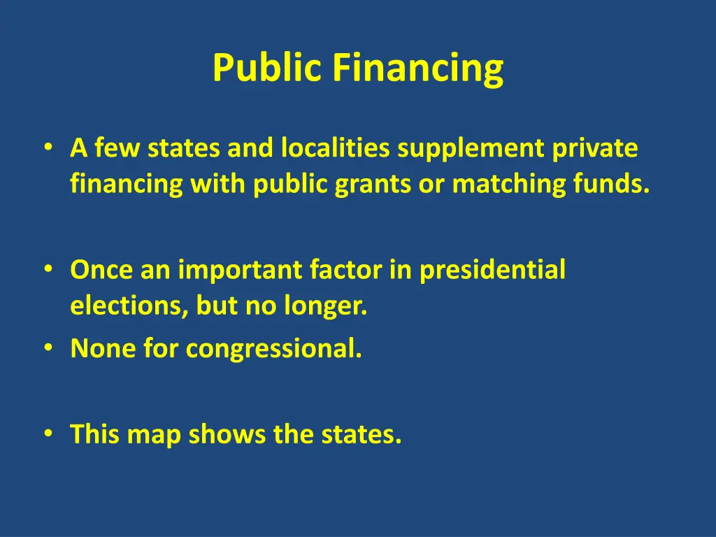 public financing