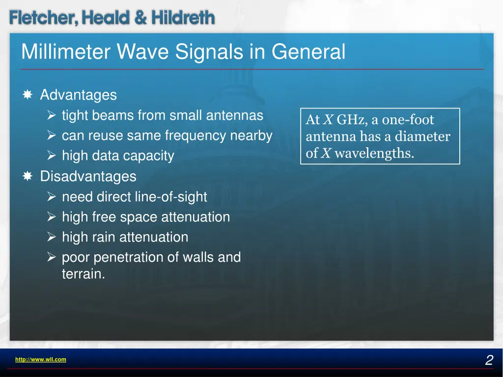 millimeter wave signals in general