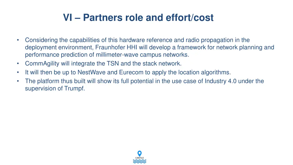 vi partners role and effort cost