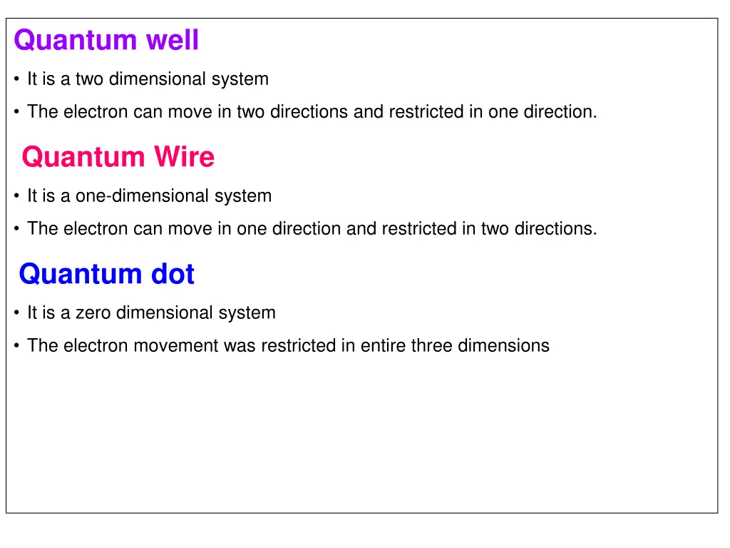 quantum well