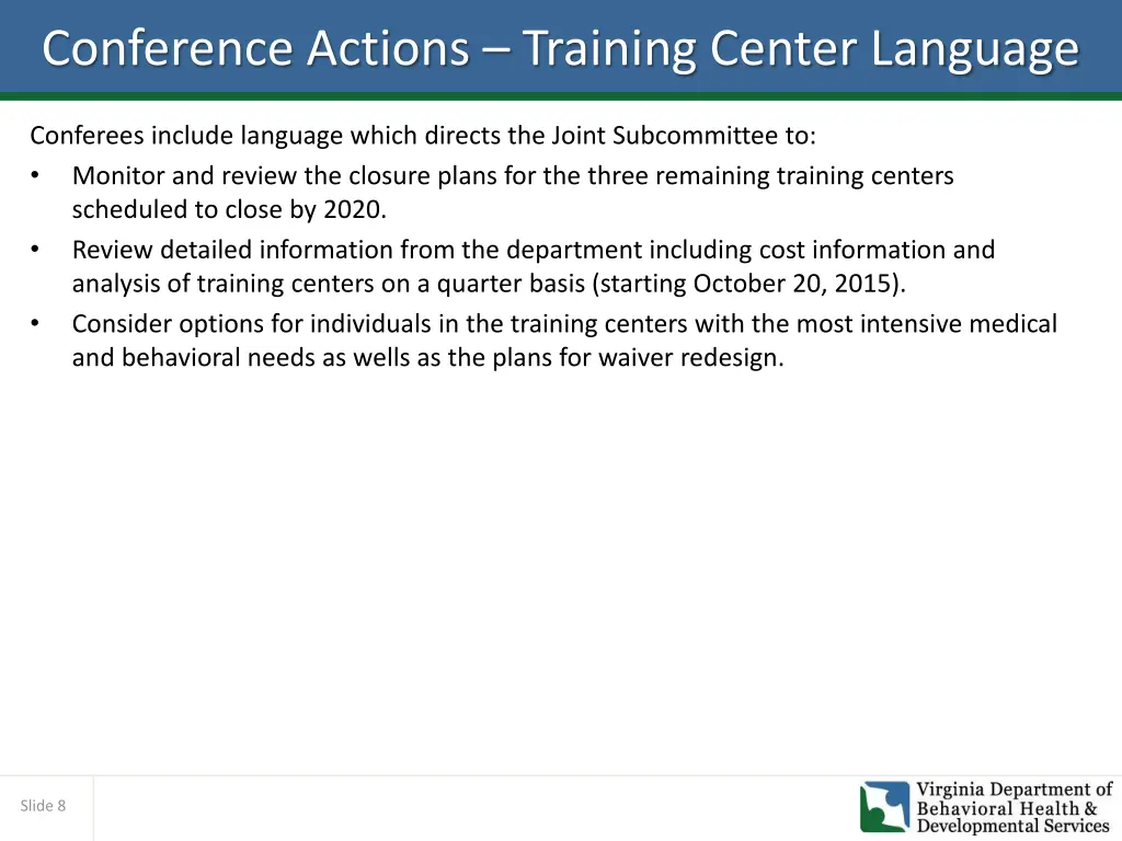 conference actions training center language