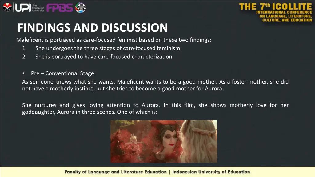 findings and discussion maleficent is portrayed