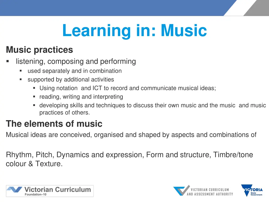 learning in music music practices listening