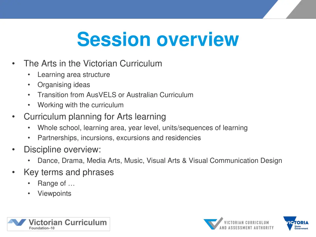 session overview