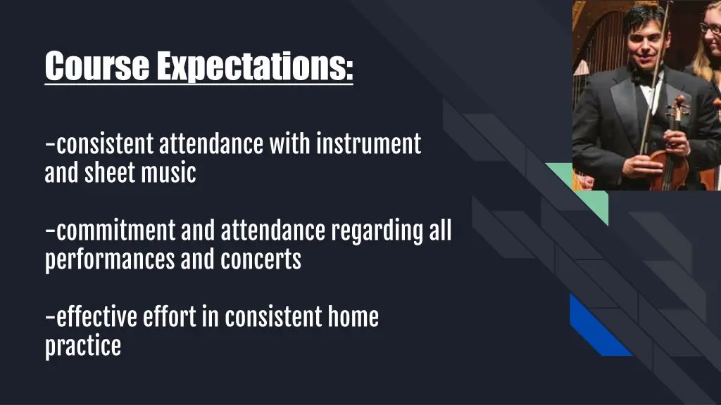 course expectations