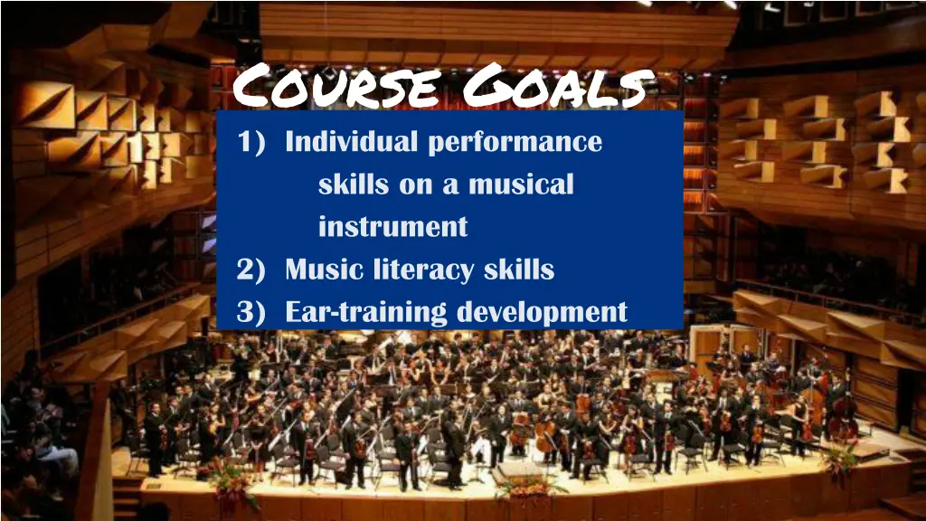 course goals 1 individual performance skills