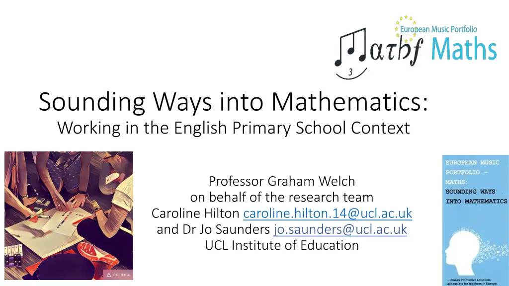 sounding ways into mathematics working 1