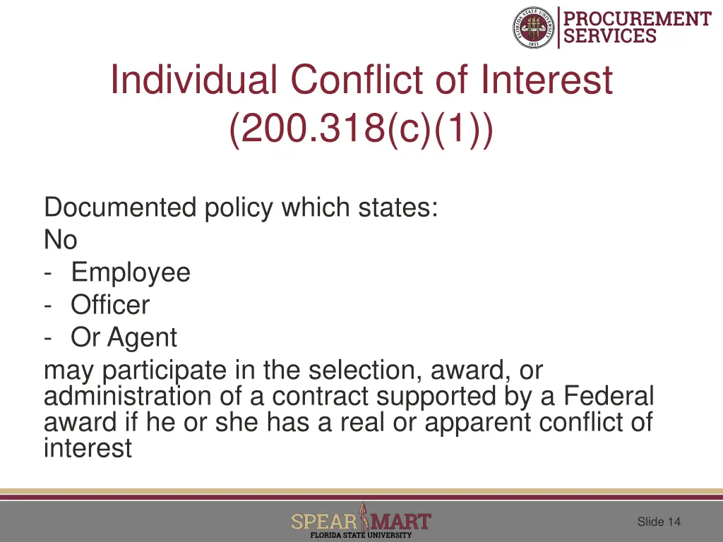 individual conflict of interest 200 318 c 1