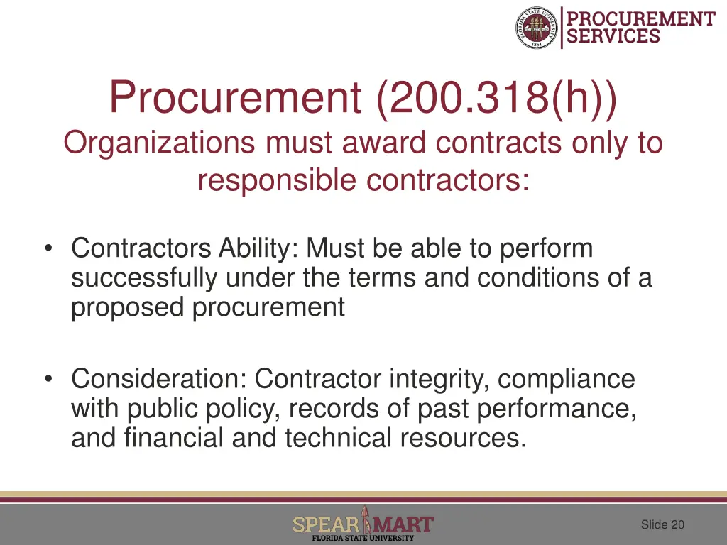 procurement 200 318 h organizations must award